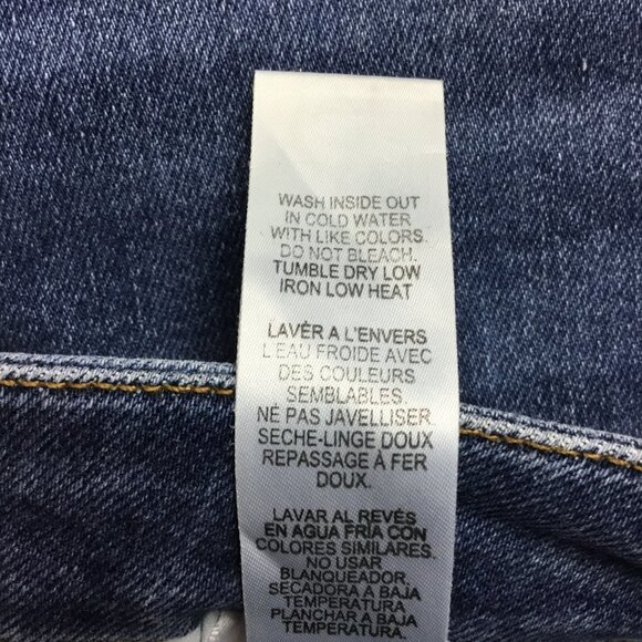 Good American Good Legs Cropped Mini Bootcut Womens 12/31 Bootcut Blue Jeans GLC - Picture 13 of 13